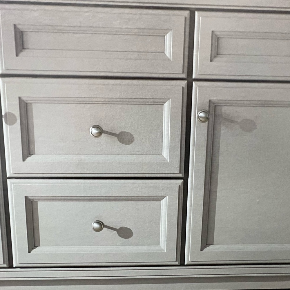 Lot of 8 Mia 1” Satin Nickel Round Cabinet Knob Handles Kitchen Door Pulls